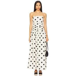 4TH & RECKLESS Brona Linen Maxi Dress in Polka Dot
